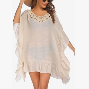 Ekouaer crochet neck cover up